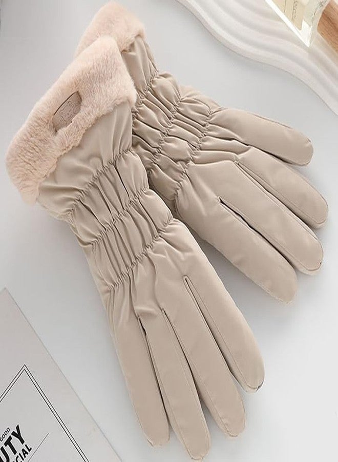 OVOY Womens Windproof Waterproof Thermal Touchscreen Outdoor Gloves Winter Warm Snow Gloves for Skiing Cycling - Image 5